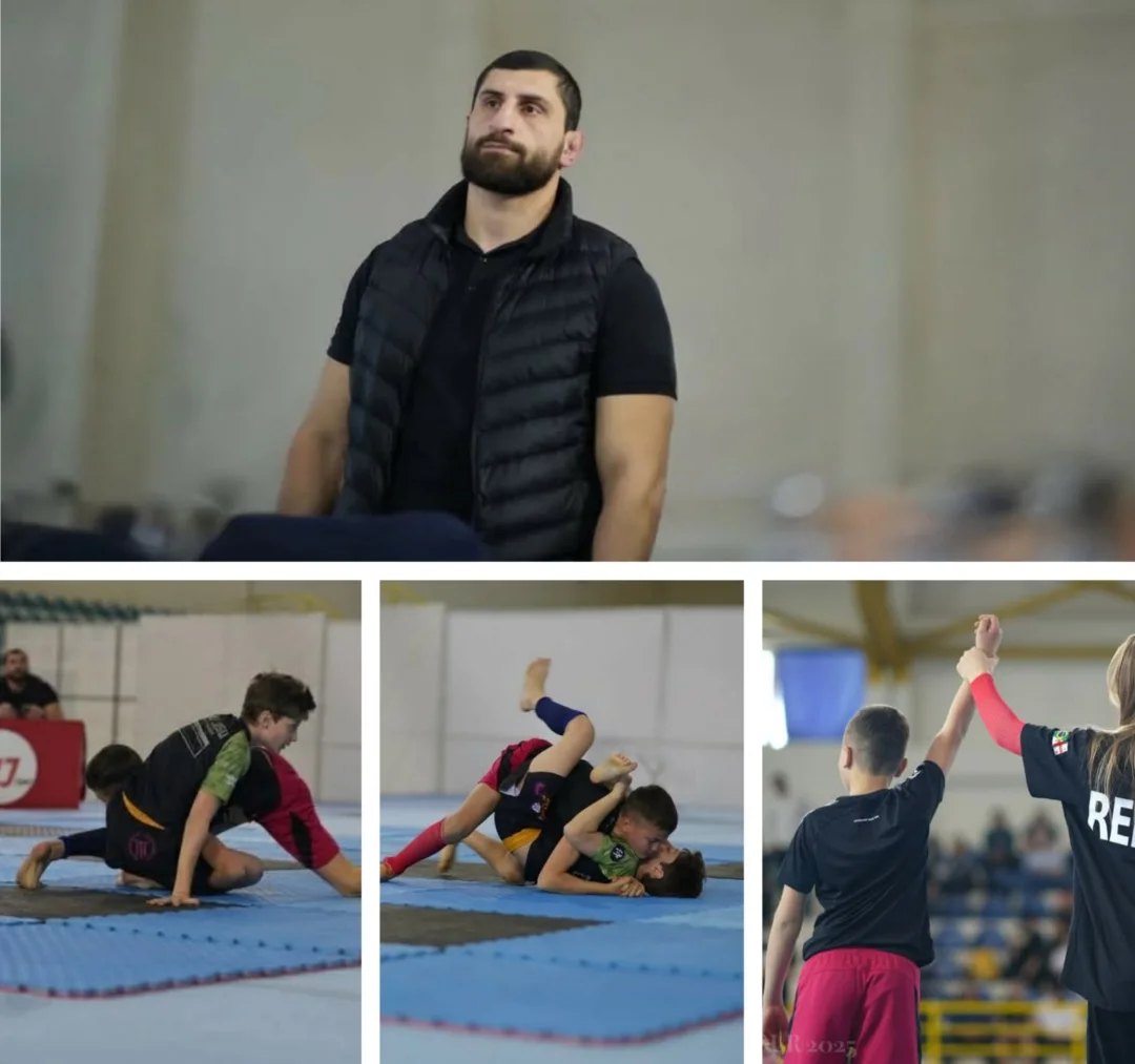Beka Giorgadze watching his fighters compete